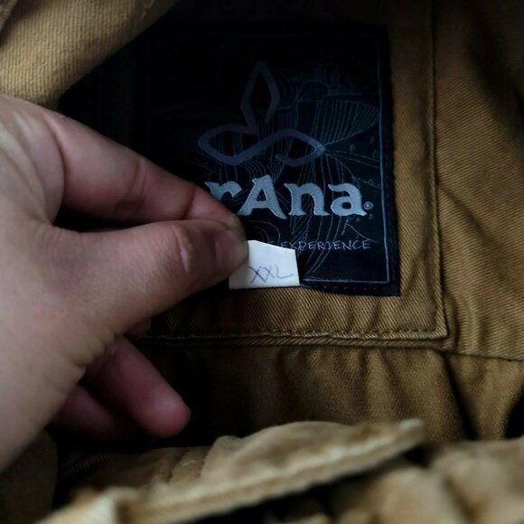 Prana Field Trucker Jacket Tan Full Zip Buttons Mens EUC - Picture 10 of 12